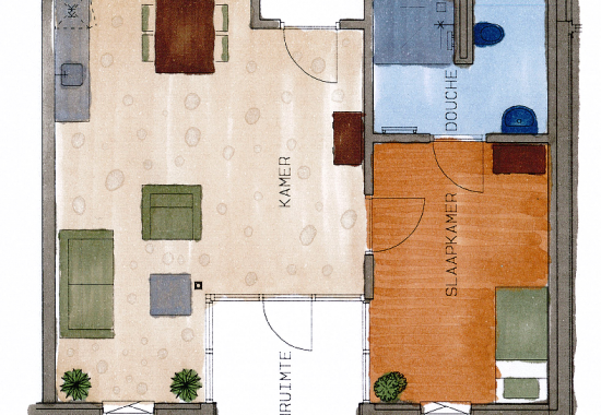 Plattegrond appartement